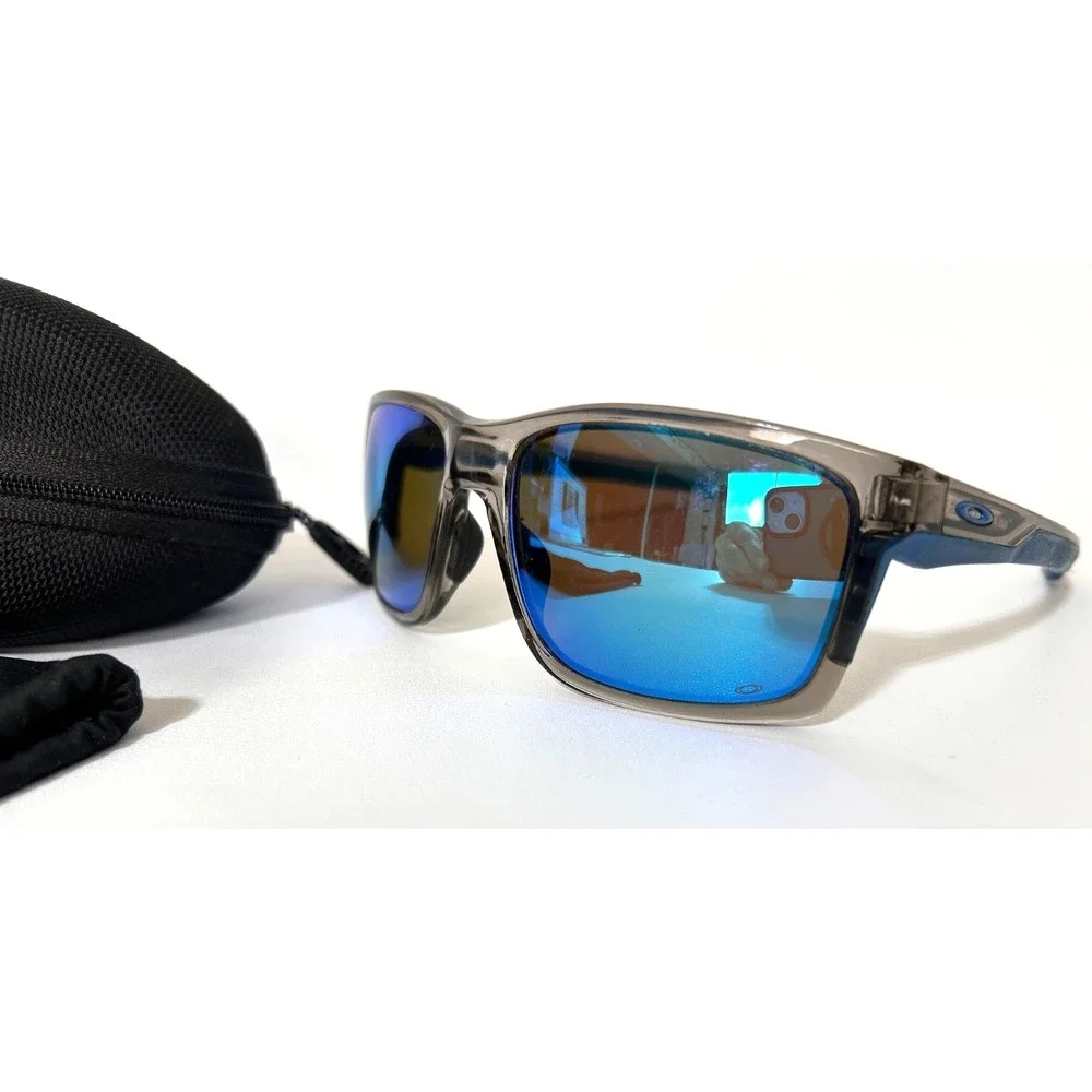 Oakley Mainlink XL OO9264 Prizm P Sunglasses Black/Mirror Blue 61-17-138
